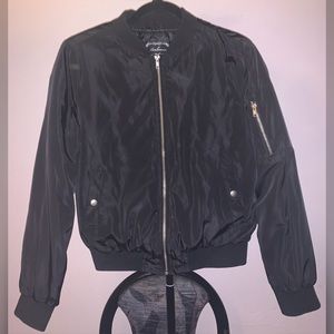 Black bomber jacket